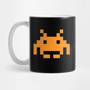 orange space invaders Mug